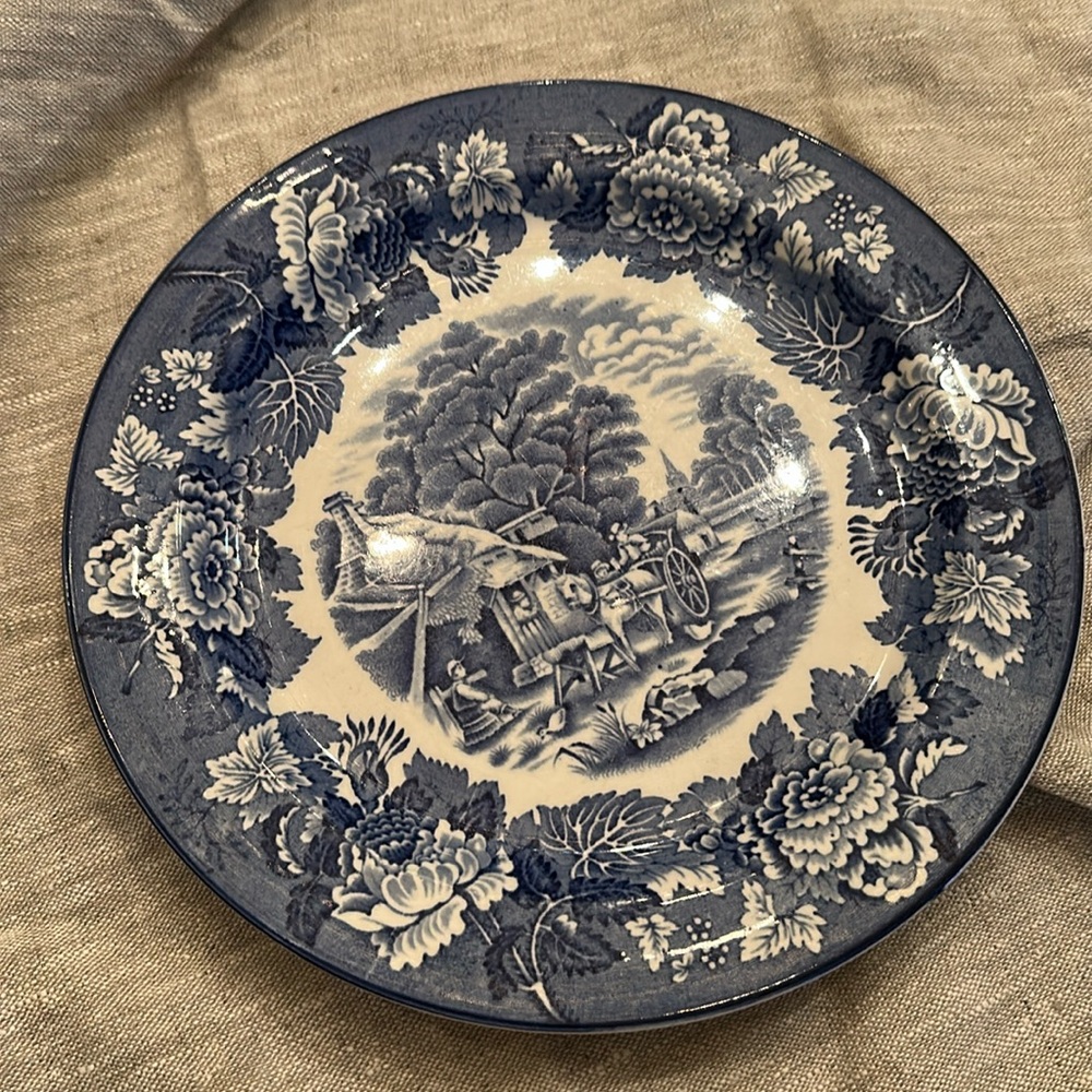 Vintage Enoch Woods English scenery Woodsware dinner plate 10”